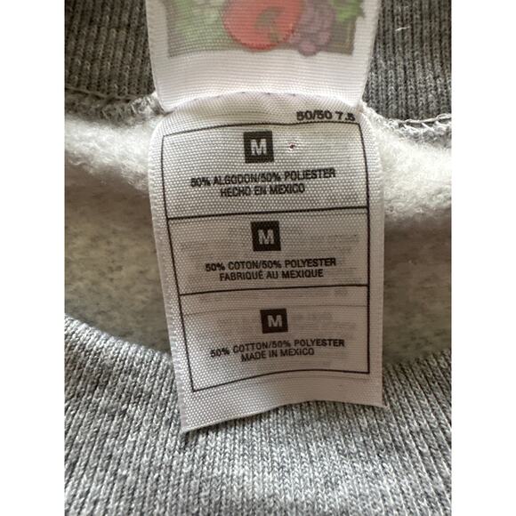 Vintage Canada Embroidered Crewneck Sweatshirt Fruit of the Loom Gray - Picture 3 of 5